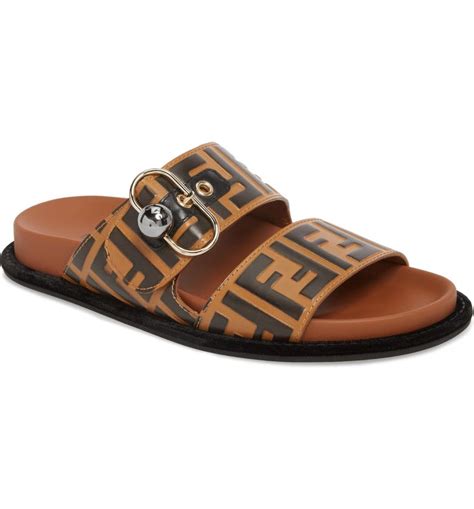 fendi womens sliders|fendi sandals flat woman.